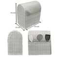 thumbnail image 5 of Floral Lounger Chair Bag, Symmetrical Graphic Flowers and Dots Pattern Pastel Colors Spring Nature, High Capacity Storage with Handle Container, Lounger Size, Pale Mauve and White, by Ambesonne, 5 of 5