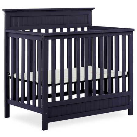 UPC: 0811048033345 | Dream On Me Harbor 4-in-1 Convertible Mini Crib in Navy  Greenguard Gold Certified