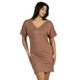 thumbnail image 3 of Womens V Neck Short Sleeve T Shirt Dress, 3 of 11