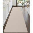 thumbnail image 1 of Kitchen Mat Anti Fatigue 17x59, Non Slip Cushioned Comfort Runner Rug for Standing Desk Waterproof, Beige, 1 of 9