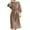a-Coffee21555, variant on Women's Solid Color Long Sleeve Midi Dress Boat Neck Puff Sleeve Belted Waist Loose Fit Dress Office Casual Daily Dress