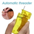 thumbnail image 2 of 3 Pcs Yellow Large Automatic Needle Threader Sewing Needle Device Hand Machine DIY Tool Household Accessories Helping Elderly, 2 of 7