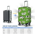thumbnail image 6 of Easygdp Cows With Calfs Green Double-Sided Printed Elastic Suitcase Protective Cover,Invisible Zipper, Business Trip Luggage Cases,Washable And Resistant To Falling -Medium, 6 of 9