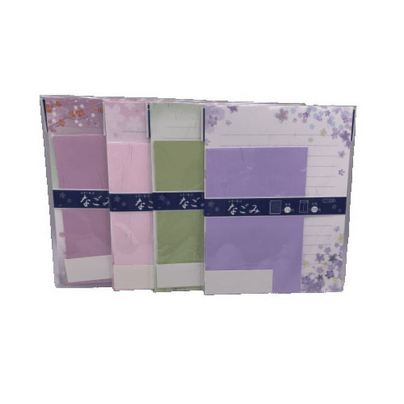 Washi Paper Japanese Letter Set 32 Writing Paper, 16 Envelopes with stickers