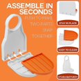 thumbnail image 4 of Porte-gobelet pour Détergent à Lessive, Plateau Attrape-Gobelet avec Coussin Orange Lot de 2, 4 of 5
