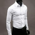 thumbnail image 2 of DISHAN Men's Shirt Button-down Closure Anti-wrinkling Odorless Long-sleeve Button-down Shirt for Daily Life, 2 of 8
