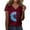 Wine, variant on Yubnlvae Women's V-Neck Colorful Daisy Short Sleeve Top, 2025 Women's Sunflower Graphic Tee Crew Neck Short Sleeve Loose Fit Teacher Apparel | Casual Streetwear & Vintage Inspired Top, Orange, M