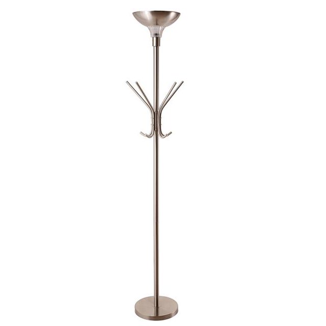 Q-Max 3034SN 72.5 in. Torchiere Floor Lamp - Silver