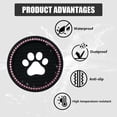 thumbnail image 3 of Yazoeia Bling Paw Car Cup Holder Coaster, 2 PCS Non-Slip Auto Cup Coasters, Shiny Crystal Rhinestone Insert Decorative Cup Mat, Universal Vehicle Interior Accessories for Most Cars (Black, 3 of 6