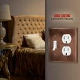 thumbnail image 3 of ENERLITES Combination Toggle Switch / Duplex Receptacle Metal Wall Plate, Stainless Steel Outlet Cover, Size 2-Gang, Antique Copper, 3 of 5