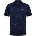 thumbnail image 2 of Men's Levelwear Navy Montreal Canadiens Confetti Insignia Core Polo, 2 of 3