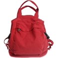 thumbnail image 1 of Mochila de lona pequeña para mujeres y niñas, bonita mochila estética Rojo -, 1 of 8