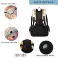 thumbnail image 3 of Backpack 12.9 *5.1 * 17.7 Inches Outing Backpack, Shopping Backpack, Travel Backpack Super Cool Owl, 3 of 7