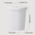 thumbnail image 5 of Garbage Can with Lid to Prevent Odor Desktop Trash Bin Small Kitchen Trash Can Easy Open Portable Waste Container, 5 of 6