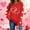 Red, variant on Avrnliq Womens Pink Valentine's Day Hoodie for Her, Cute Oversized Sweatshirt Gift with Romantic Heart Print, Soft Fleece Matching Couple Pullover,Size S