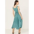 thumbnail image 4 of Scully Women's Lace-Up Jacquard Midi Dress - HC118-TEAL XX- US, 4 of 4