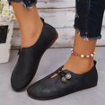 thumbnail image 4 of Oyedens Mary Jane Flats Shoes for Women Boho Vintage Wide Toe Slip on Walking Loafers Casual Shoes, 4 of 6