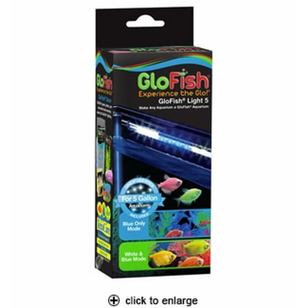 - Tetra-Glofish Led Light Stick For 5 Gallon Aquarium- Blue/white 6 In