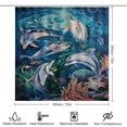 thumbnail image 2 of Marvels of The Sea 4 Piece Shower Curtain Sets, Non-Slip Rugs, Toilet Lid Cover And Bath Mat, for Bathroom Decor Set, 72" X 72", 2 of 8