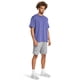 thumbnail image 1 of Shorts Under Armour Rival Terry para Hombre Talla XS Gris/Blanco, 1 of 3