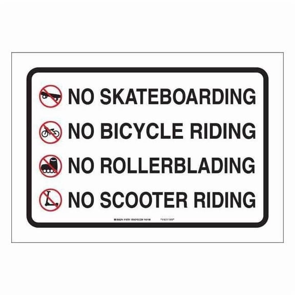 Brady Sign,14 in x 20 in,Aluminum 103701