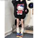 thumbnail image 3 of Sanrio Hellokitty Nuevas sudaderas con capucha lindas y geniales para otoño e invierno para mujer Versión coreana Chaqueta tipo cárdigan con cremallera de moda Top holgado y versátil, 3 of 5