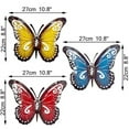 thumbnail image 4 of CHAO Piezas Mariposa de Metal Decoraciones de Pared de Mariposas de Metal Arte de Pared de Mariposas de Metal Decoración de Pared de Jardín de Mariposas de Metal para Valla de Jardín Sala de Estar Dec, 4 of 5