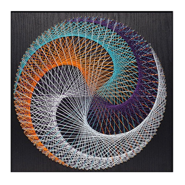 Pin String art - Geométrico D - Pintura Sinuosa de Bricolaje para de Niños