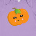thumbnail image 4 of Inktastic Halloween Pumpkin, Trick or Treat, Smiling Pumpkin Boys or Girls Baby Bodysuit, 4 of 5