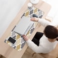 thumbnail image 3 of Long Mouse Pads for Desk,Multicolor Geometric Quatrefoil Pattern Desk Mats on Top Of Desks, Desk Mouse Pad Extra Large with 3mm Non-Slip Base and Stitched Edge for Gaming,Office,Work,Home 31.5"x11.8", 3 of 6