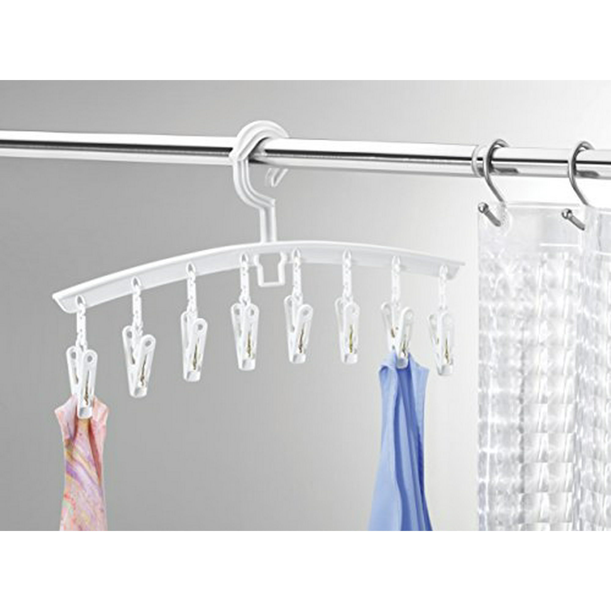 Whitmor Clip Drip Add On Hangers White Set of 3 Walmart