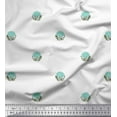 thumbnail image 1 of Soimoi Silk Fabric Leaves & Floral Block Decor Fabric Printed Yard 42 Inch Wide, 1 of 3