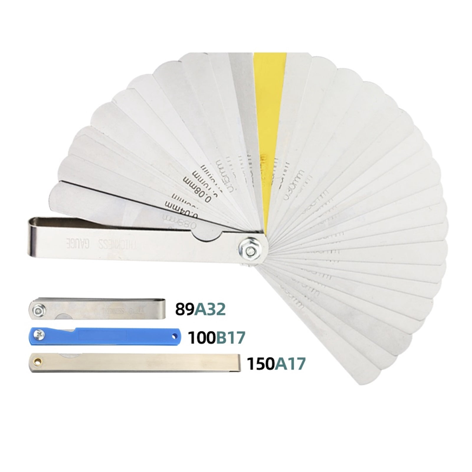 Feeler Gauge Metric Thickness Gauge Set For Measurement Sheet Gauge Blades Valves Foliage Of Valves Gap Gauge Tools ,Easy Identification