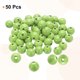 thumbnail image 3 of Uxcell 50 piezas de cuentas de madera verde claro de 20 mm, cuentas redondas sueltas con agujero grande para hacer joyas, collares y pulseras., 3 of 7