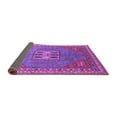 thumbnail image 2 of Ahgly Company Indoor Round Oriental Purple Industrial Area Rugs, 5' Round, 2 of 4