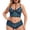 Blue, variant on Clearance Sale 2025 Bra & Brief Sets Plus Size Clearance Underwear V Neck High Waist Floral Lace Bra And Panty 2 Piece Set No Underwire