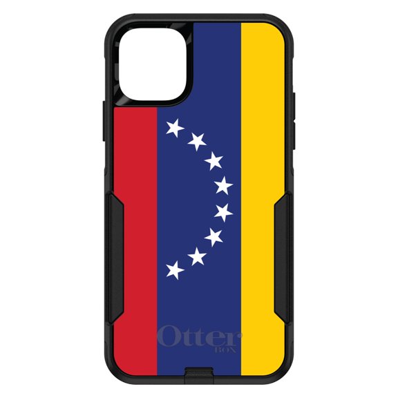 DistinctInk OtterBox Commuter Custom Case for Apple iPhone 15 (6.1" Screen) - Show Your Love of Venezuela - Slim Profile Design