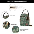 thumbnail image 4 of FORMRS Crossbody Bag for Women Quilted Travel Shoulder Cell Phone Purse with Chain Strap Handbag, Christmas Candy Cane, 4 of 7