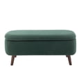 thumbnail image 4 of Porthos Home Celia Bouclé Fabric Storage Bench with Rubberwood Legs, 4 of 5