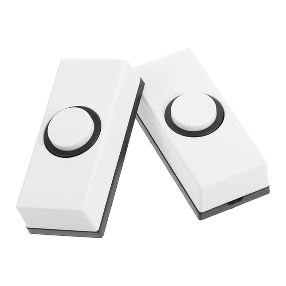 UPOUART 2-Pack White Plastic Wall Mounted Doorbell Replacement for Home Use, and Easy to Install