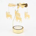 thumbnail image 2 of Christmas Candlesticks Romantic Spinning Carrousel Tea Light  Candle Holders, 2 of 6