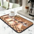 thumbnail image 2 of Coffee Mat, Coffee Vintage Chef Kitchen Pattern Coffee Bar Mat for Coffee Station Accessories and Organizer, Absorbent Dish Drying for Kitchen Counter, Coffee Bar Decor Coffee Machine Mat 19.5x12in, 2 of 7