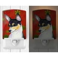 thumbnail image 2 of Caroline's Treasures SS4725CNL Chihuahua Red and Green Snowflakes Holiday Christmas Ceramic Night Light, 6x4x3",, 2 of 2