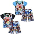 thumbnail image 2 of El nuevo juego Roblox, conjunto de ropa de casa bidimensional para niños, pijama de dos piezas de manga corta, el mejor regalo, 2 of 4