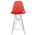 thumbnail image 4 of LeisureMod Cresco Modern Acrylic Barstool with Steel Frame and Footrest – Durable Lightweight Counter Stool for Kitchen Island, Home Bar, or Dining Area Set of 2, 4 of 8