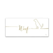 Trademark Fine Art 'Underlined Dogs V' Canvas Art by Veronique Charron