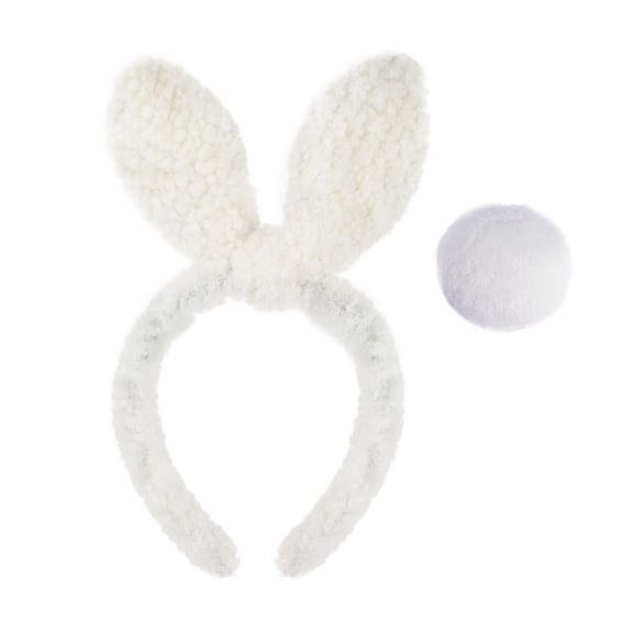 Women Hairband Easter Rabbits Tail Ear Party Photo Booth Props for Girls