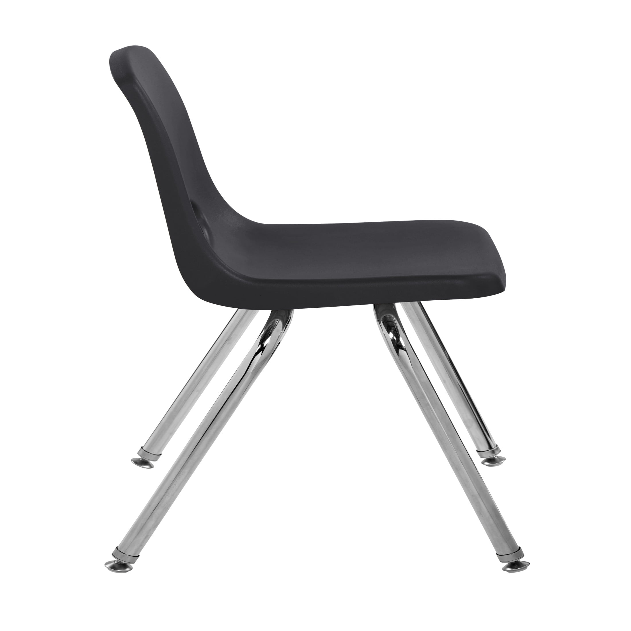 Factory Direct Partners Kids Swivel Glide Stack Chairs, Black (Set of 2)