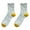 E, variant on Mosey 1 Pair Ladies Socks Flower Applique Vintage Forest Style Thick Anti-slip Warm Soft High Elasticity Winter Mid-tube Socks