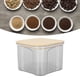 thumbnail image 1 of Tarro De Almacenamiento De Alimentos, Recipiente Transparente Seguro Para Almacenamiento De Alimentos Con Tapa De Bambú Para Cocina, Cereales, Granos De Café, Azúcar, 1 of 7